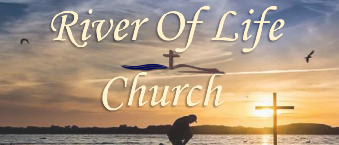Picture of man kneeling in front of cross with works River Of Life Church