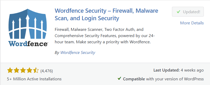 WordFence plugin